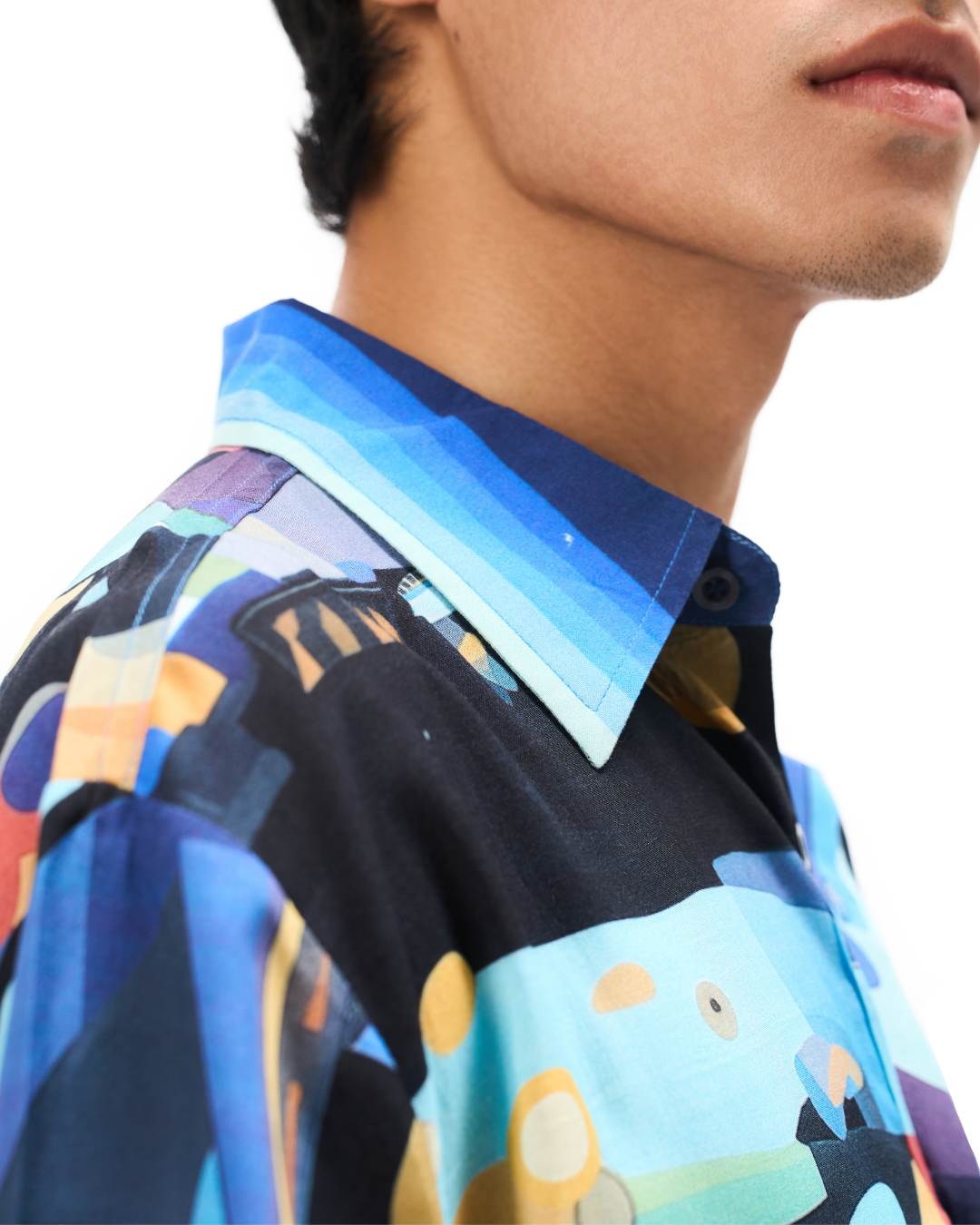 THE UNWANTED COLOR PALETTE-RELAXED FIT PRINTED SHIRT