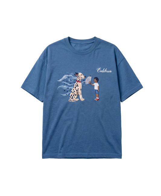 SPOTLESS- REGULAR FIT EMBROIDERED T-SHIRT HEAVYWEIGHT, 100% COTTON