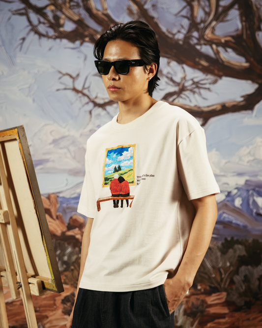 THATβS THE PLAN- REGULAR FIT EMBROIDERED T-SHIRT