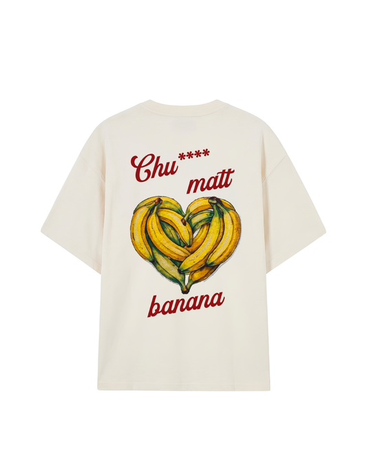 CHU**** MAT BANANA- REGULAR FIT EMBROIDERED T-SHIRT