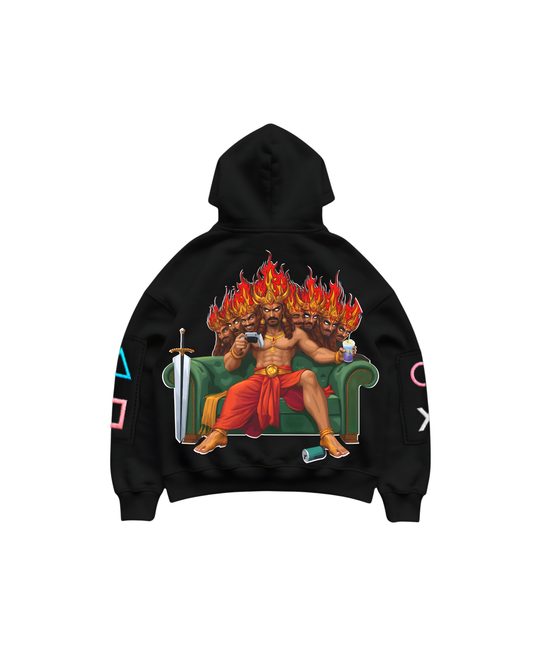 10 HEADS/ 20 MOODS - REGULAR FIT EMBROIDERED HOODIE