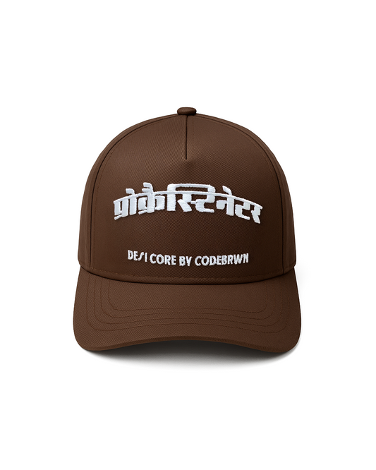 प्रोक्रैस्टीनेटर- EMBROIDERED COTTON TWILL CAP