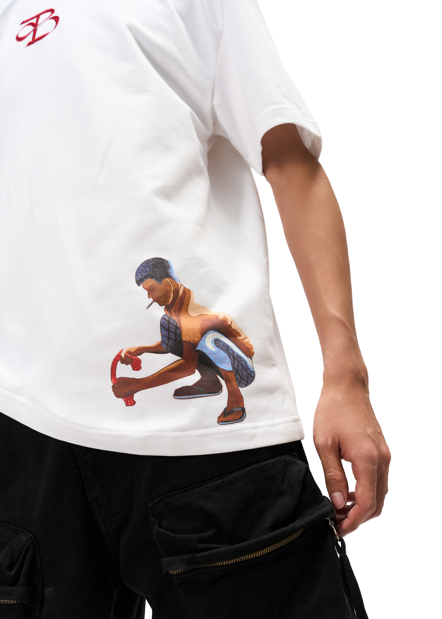 PAKHANDI- OVERSIZED FIT HAND BEADED T-SHIRT