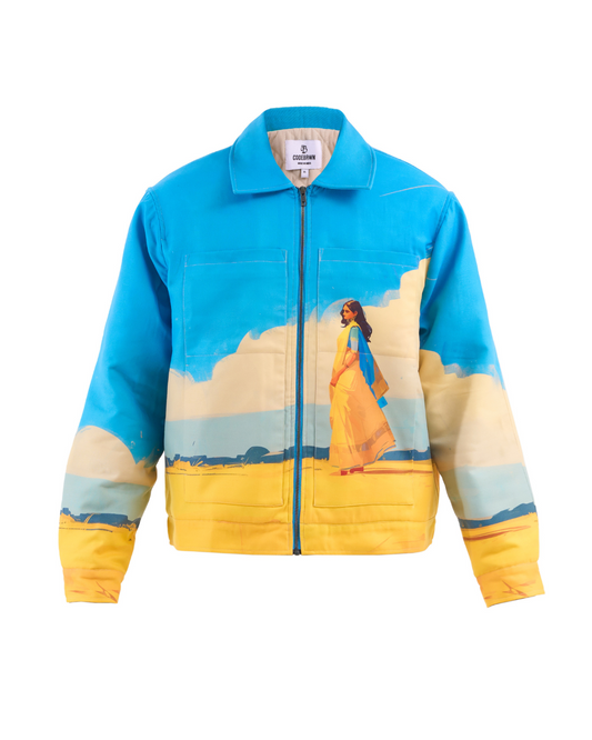 A NEW LAND - REGULAR FIT PRINTED JACKET