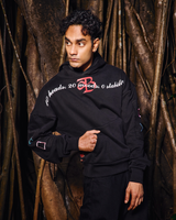 10 HEADS/ 20 MOODS - REGULAR FIT EMBROIDERED HOODIE