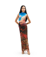 ROAR & REALM - BODYCON PRINTED MESH DRESS