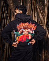 10 HEADS/ 20 MOODS - REGULAR FIT EMBROIDERED HOODIE