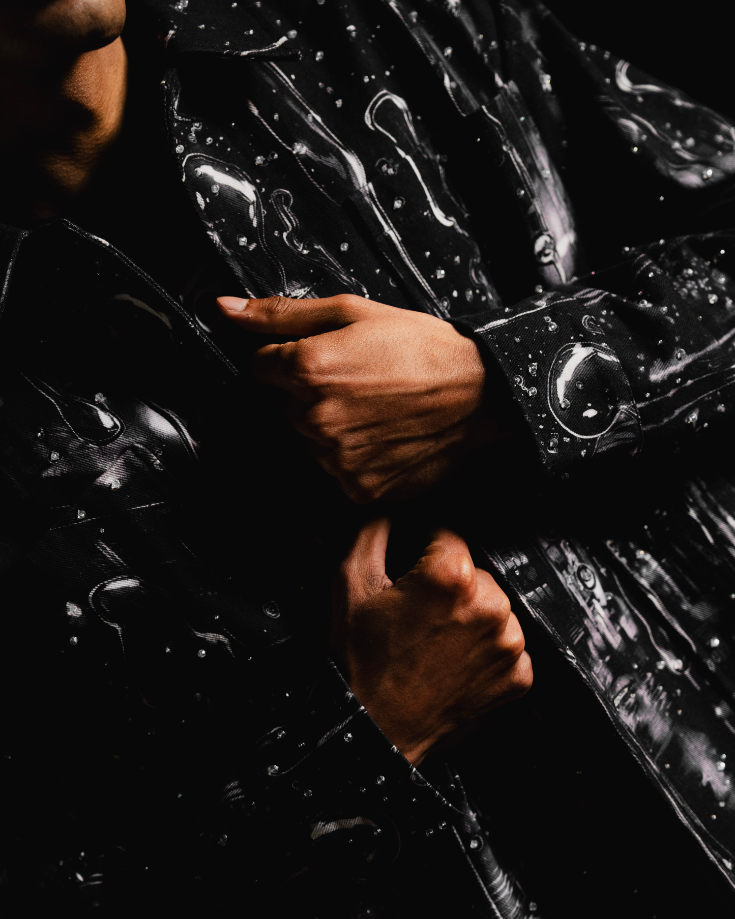 THE BARSAAT VEIL (HAND BEADED SHACKET)