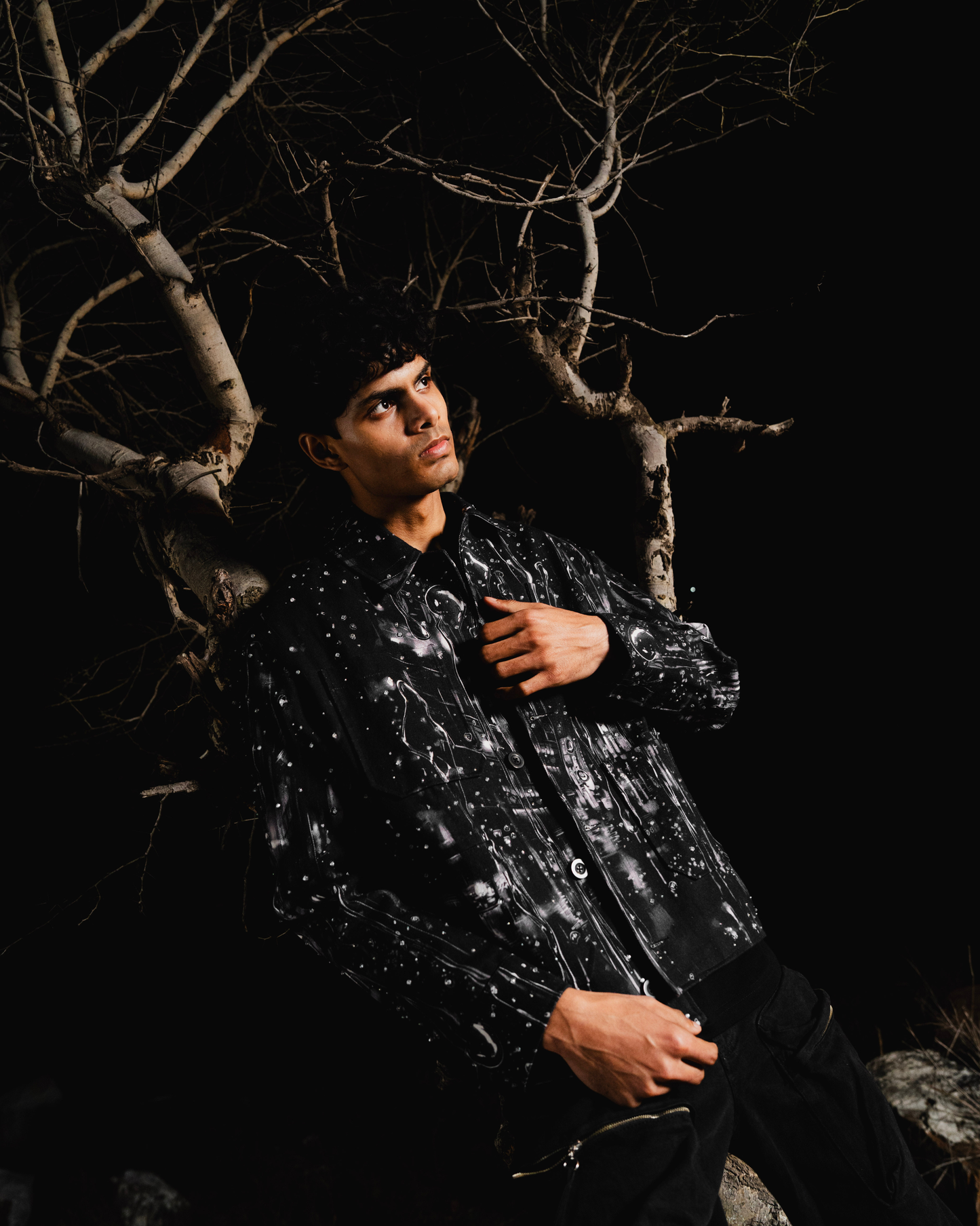 THE BARSAAT VEIL (HAND BEADED SHACKET)