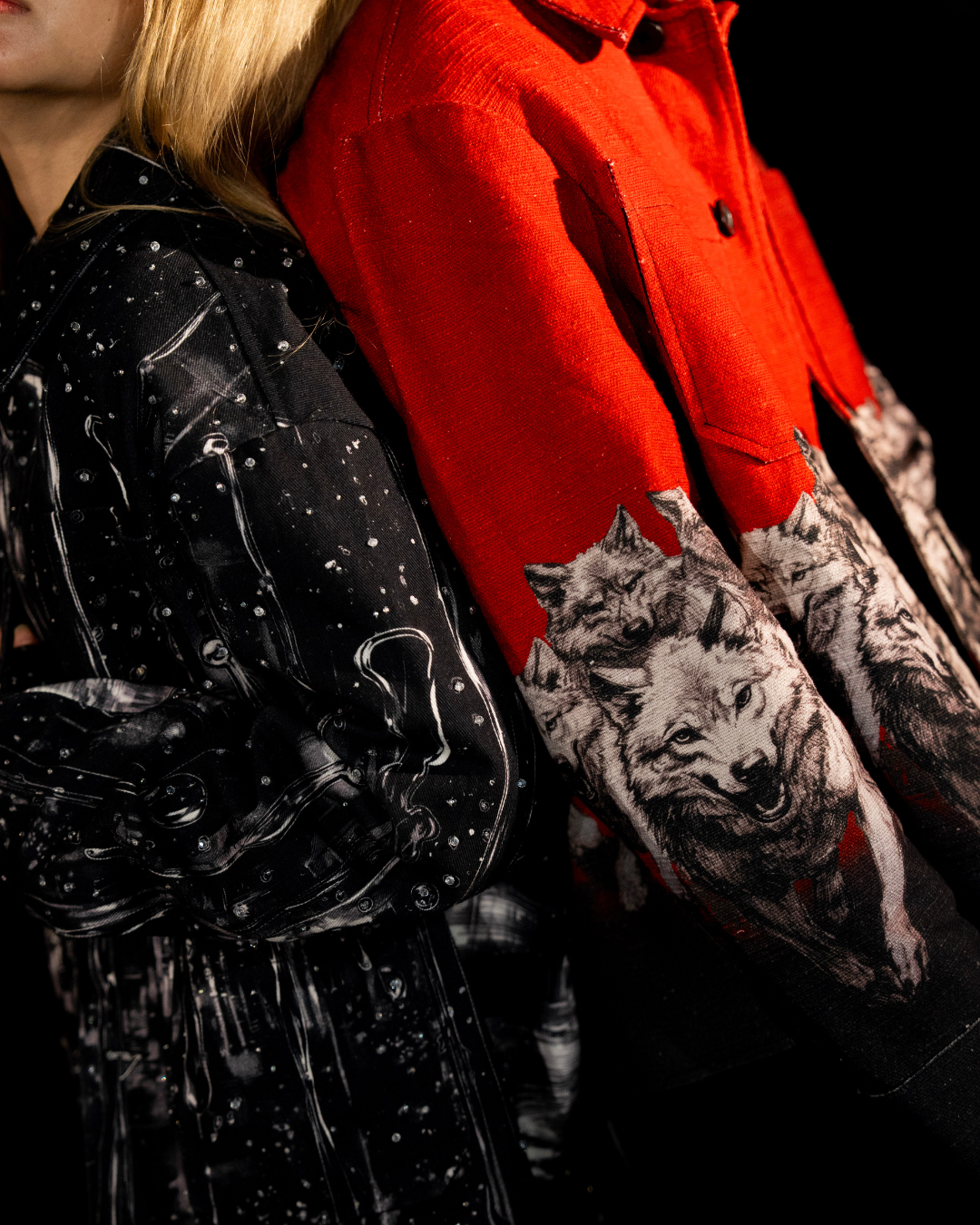 THE BARSAAT VEIL (HAND BEADED SHACKET)