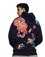 ZERO GRAVITY INTIMIDATION - REGULAR FIT EMBROIDERED HOODIE