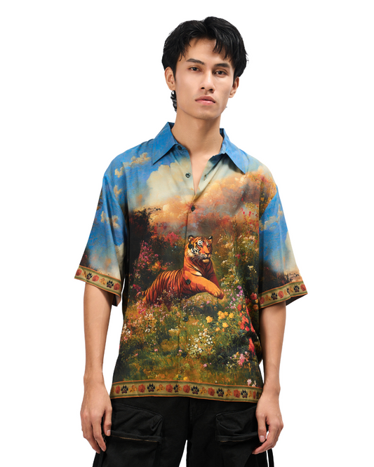 प्रकृति- RELAXED FIT PRINTED SHIRT