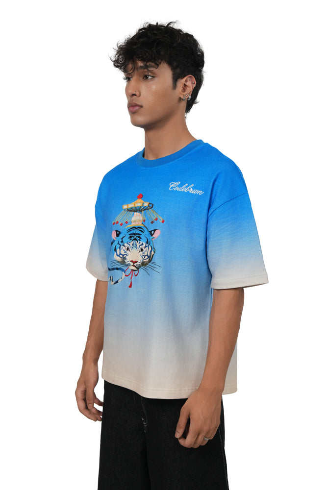 Ferris Wheel- REGULAR FIT EMBROIDERED T-SHIRT HEAVYWEIGHT, 100% COTTON