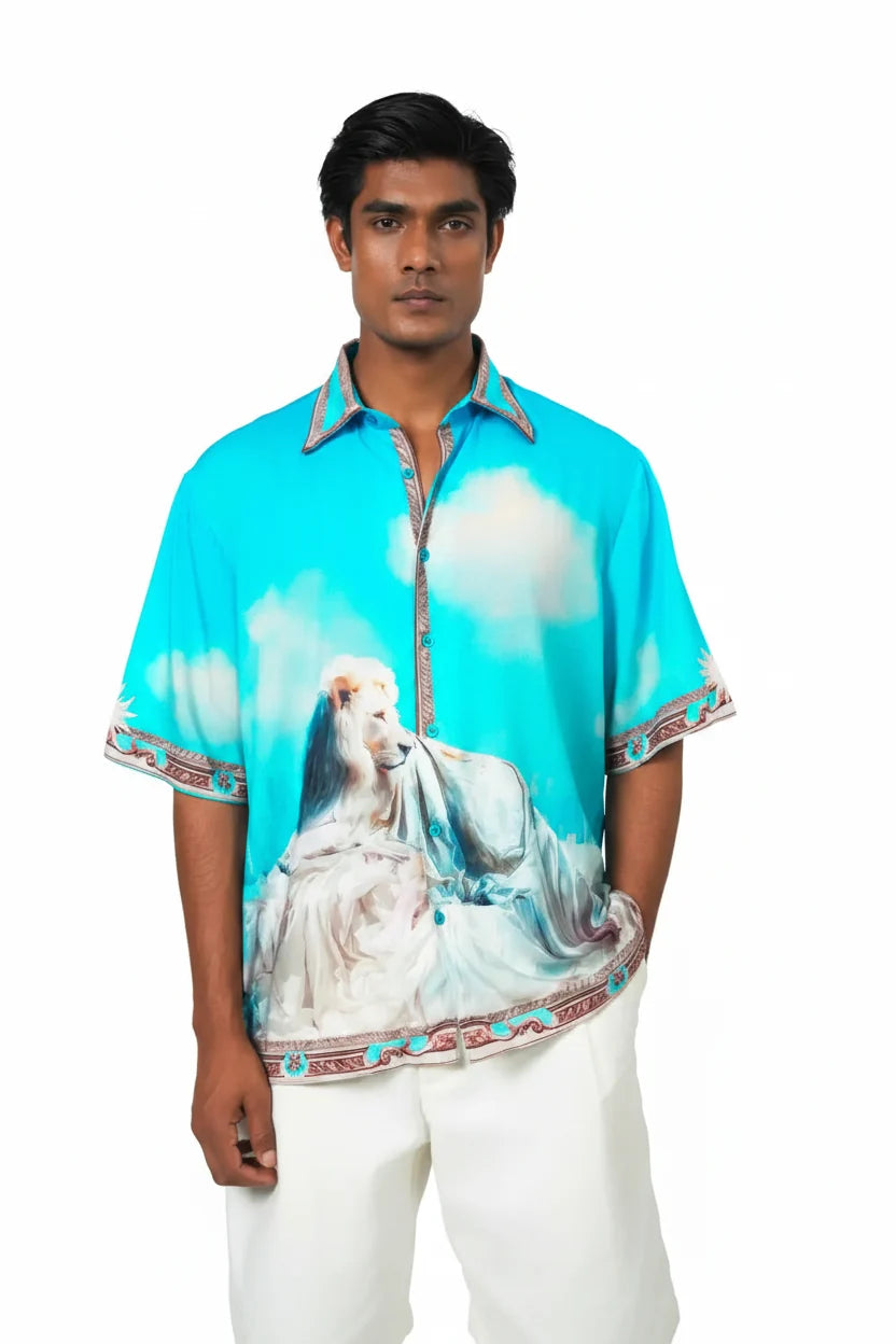 THE SILENT SULTANATE- RELAXED FIT PRINTED SHIRT