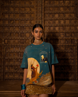 CHAAND- OVERSIZED FIT PRINTED T-SHIRT