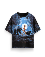 MOWGLI- OVERSIZED FIT PRINTED T-SHIRT