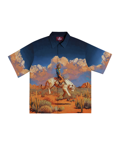 KALA AND CANYON- RELAXED FIT PRINTED SHIRT