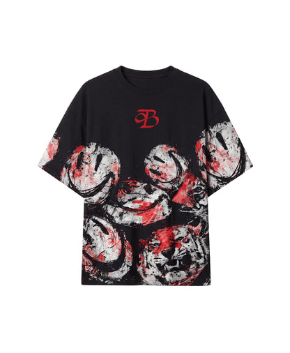 WHERE'S THE TRIGGER-REGULAR FIT PRINTED T-SHIRT HEAVYWEIGHT, 100% COTTON