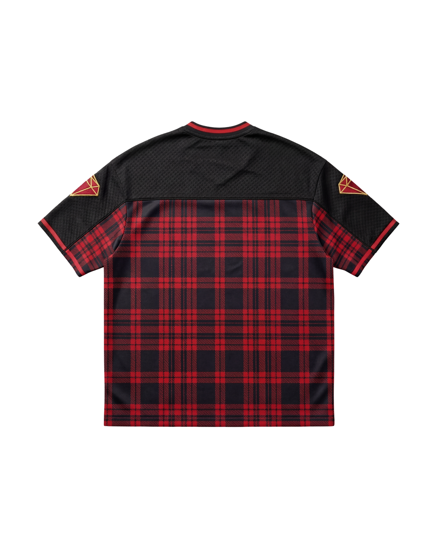 CHAKRA AND CHANCE PLAID- OVERSIZED FIT EMBROIDERED JERSEY