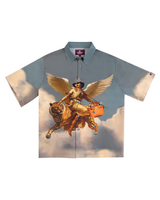 POWERLESS INFLUENCE -RELAXED FIT PRINTED SHIRT