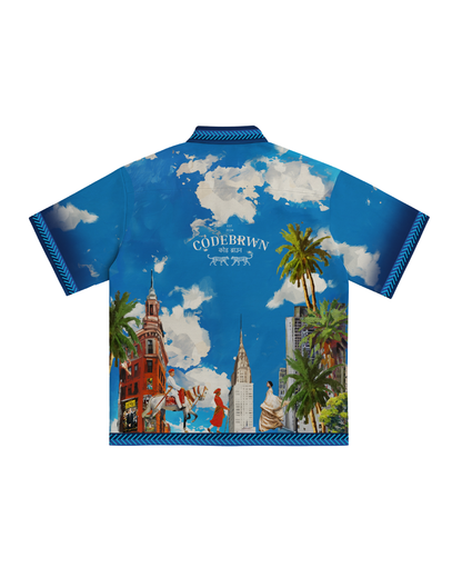 गली's OF BROOKLYN - RELAXED FIT PRINTED SHIRT