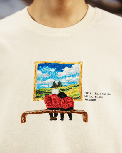 THAT’S THE PLAN- REGULAR FIT EMBROIDERED T-SHIRT