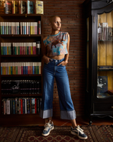 BREAKING PARAMPARAS - CROPPED TOP WITH SHOULDER PADS
