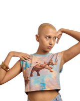 BREAKING PARAMPARAS - CROPPED TOP WITH SHOULDER PADS