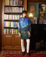 VASUDEVA'S WHIRLPOOL - REGULAR FIT PRINTED EMBROIDERED KURTA SET
