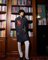 ZERO GRAVITY INTIMIDATION - REGULAR FIT PRINTED EMBROIDERED KURTA SET