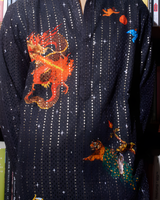 ZERO GRAVITY INTIMIDATION - REGULAR FIT PRINTED EMBROIDERED KURTA SET