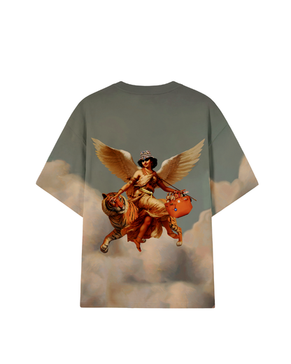 POWERLESS INFLUENCE- OVERSIZED FIT PRINTED T-SHIRT