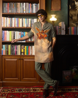 POWERLESS INFLUENCE- REGULAR FIT PRINTED EMBROIDERED KURTA SET