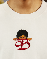 AUNTIES ARE WATCHING - REGULAR FIT HAND BEADED T-SHIRT