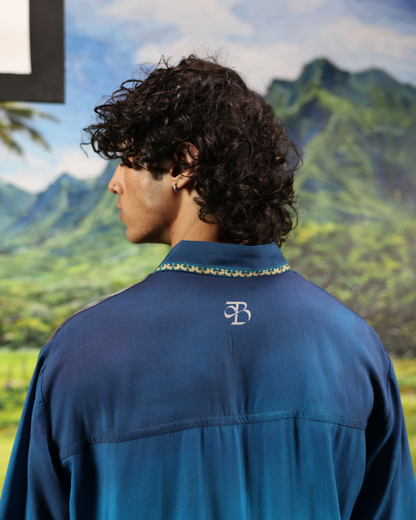 ZIDD- RELAXED FIT PRINTED SHIRT