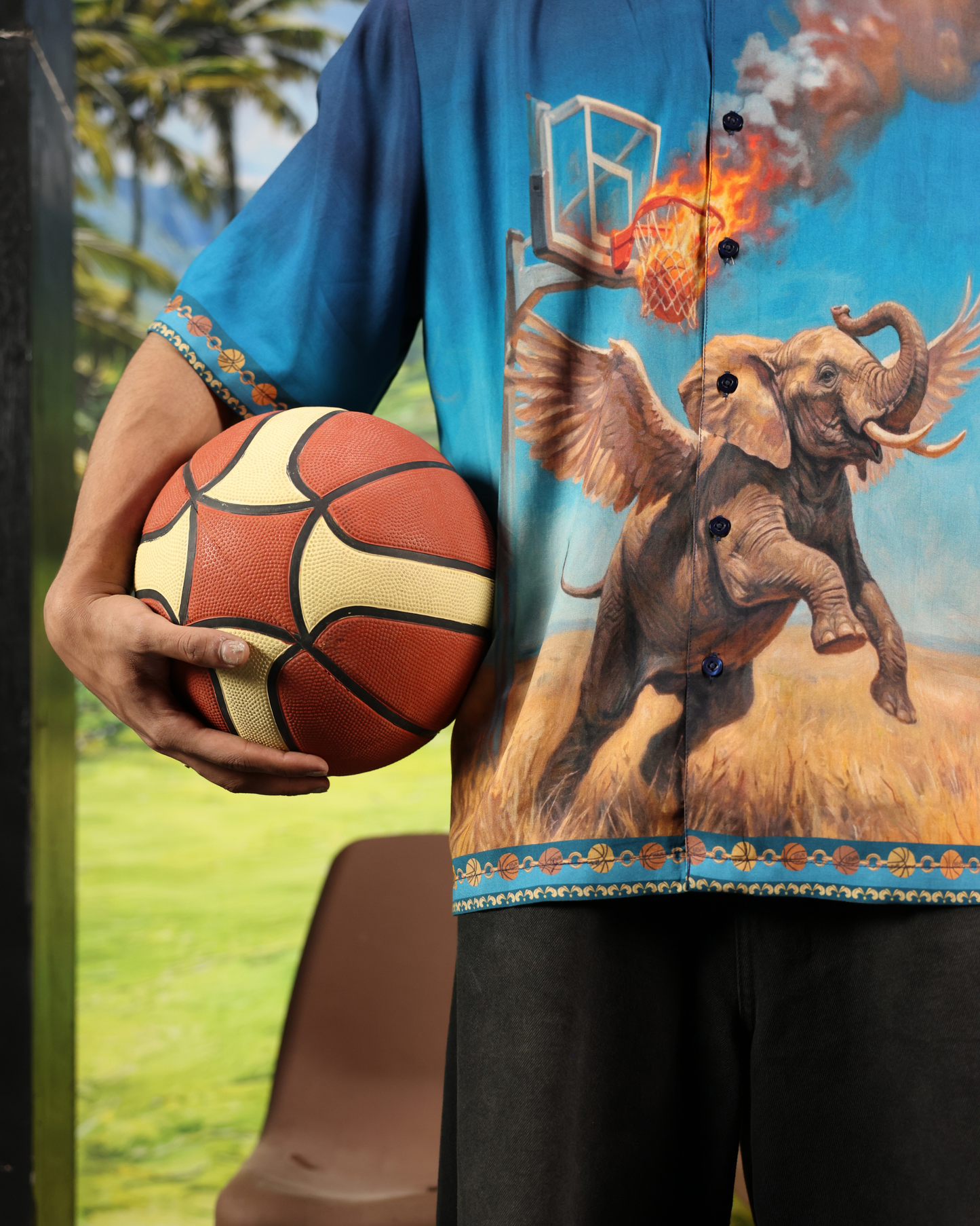 ZIDD- RELAXED FIT PRINTED SHIRT