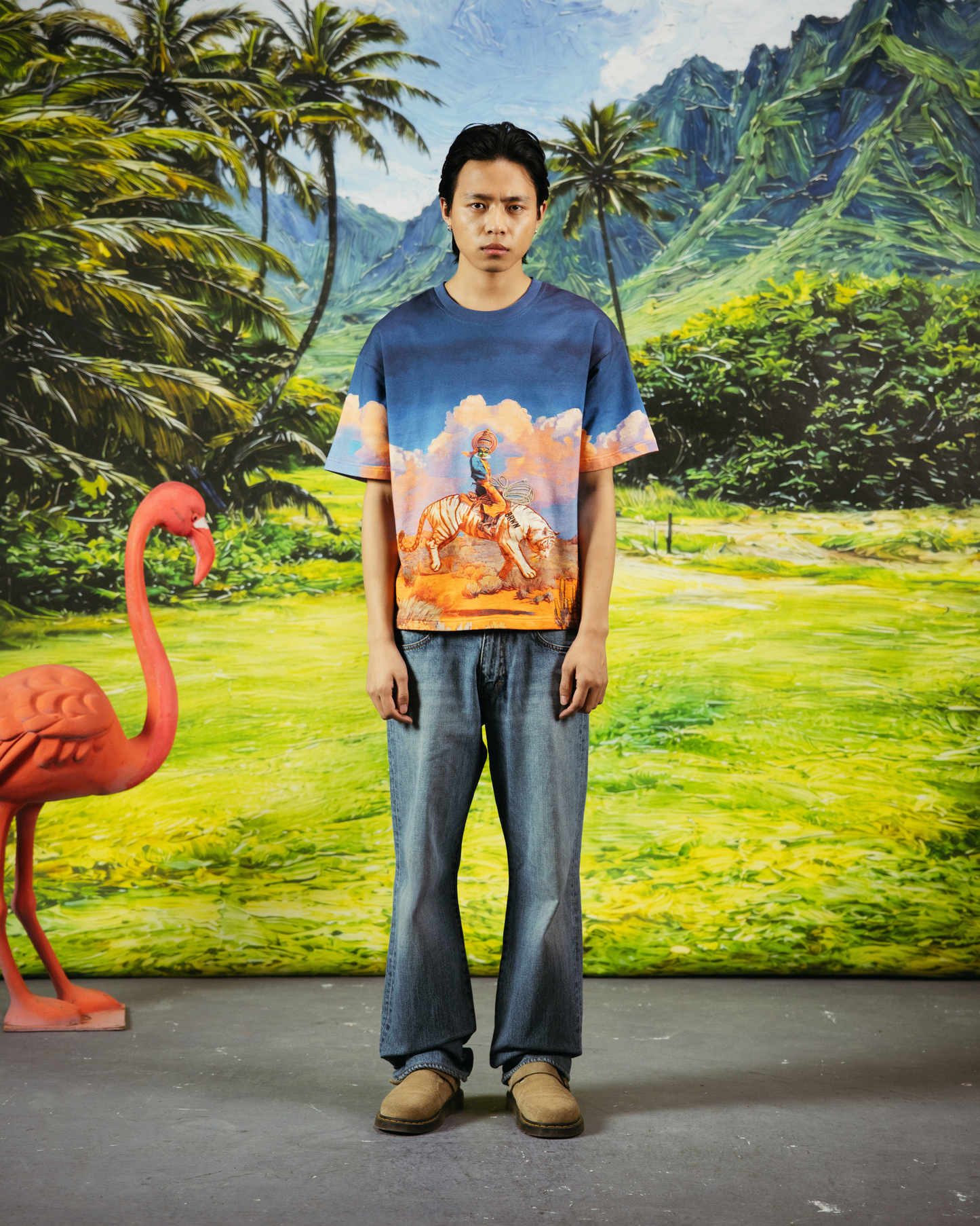 KALA AND CANYON- REGULAR FIT PRINTED T-SHIRT