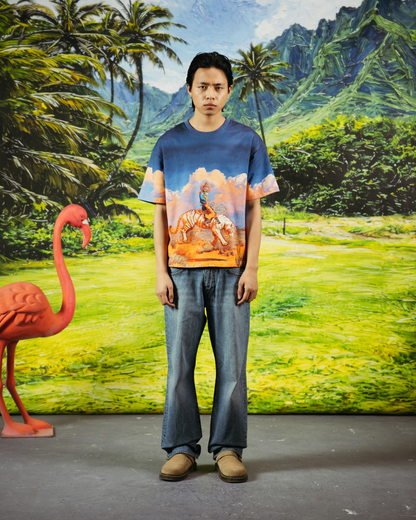 KALA AND CANYON- REGULAR FIT PRINTED T-SHIRT
