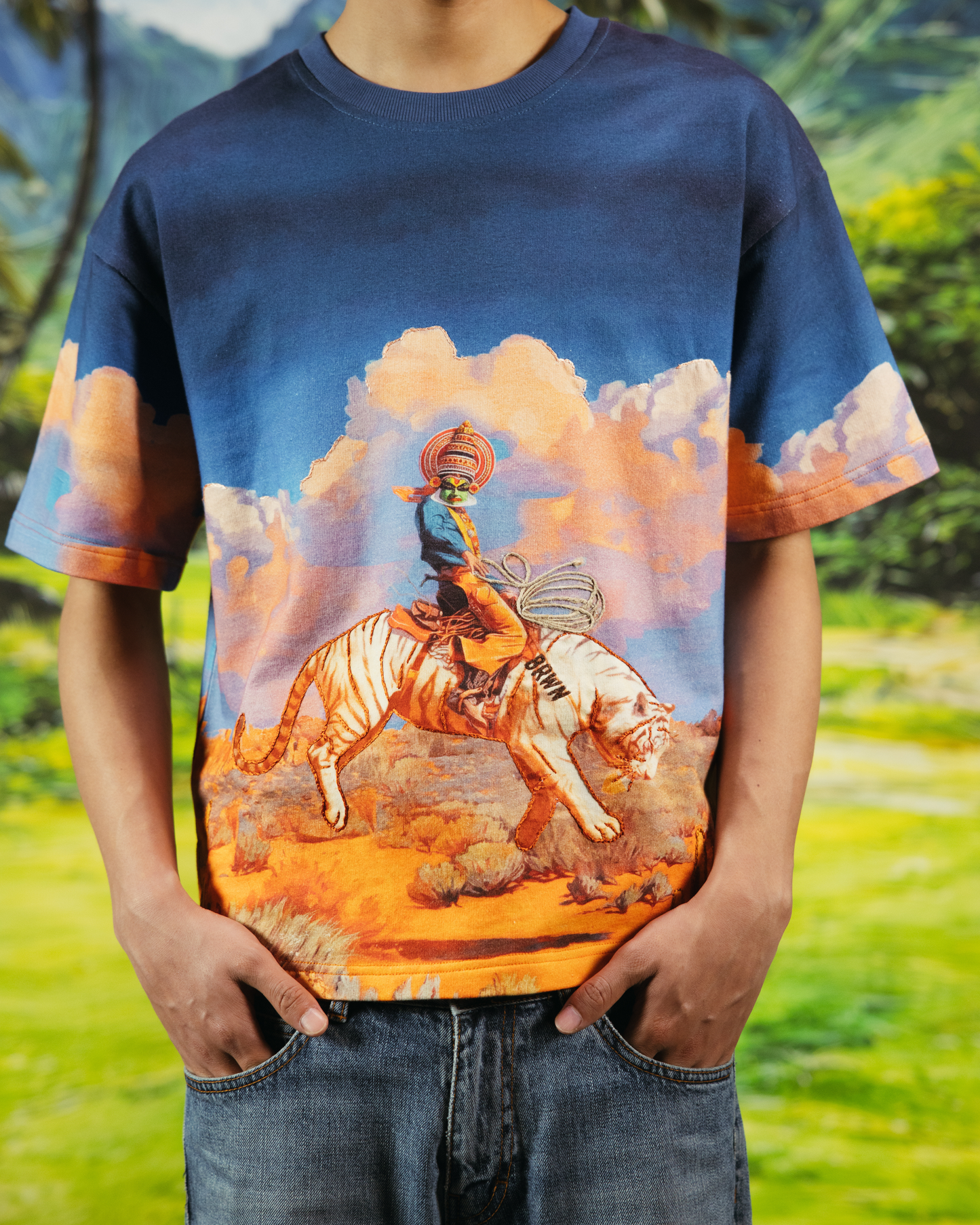 KALA AND CANYON- REGULAR FIT PRINTED T-SHIRT