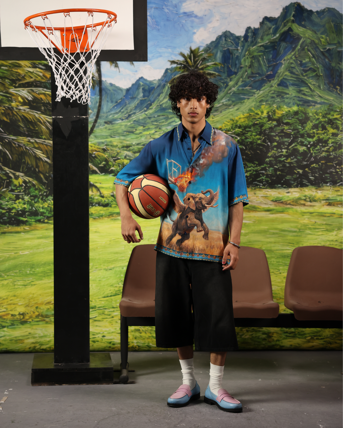 ZIDD- RELAXED FIT PRINTED SHIRT