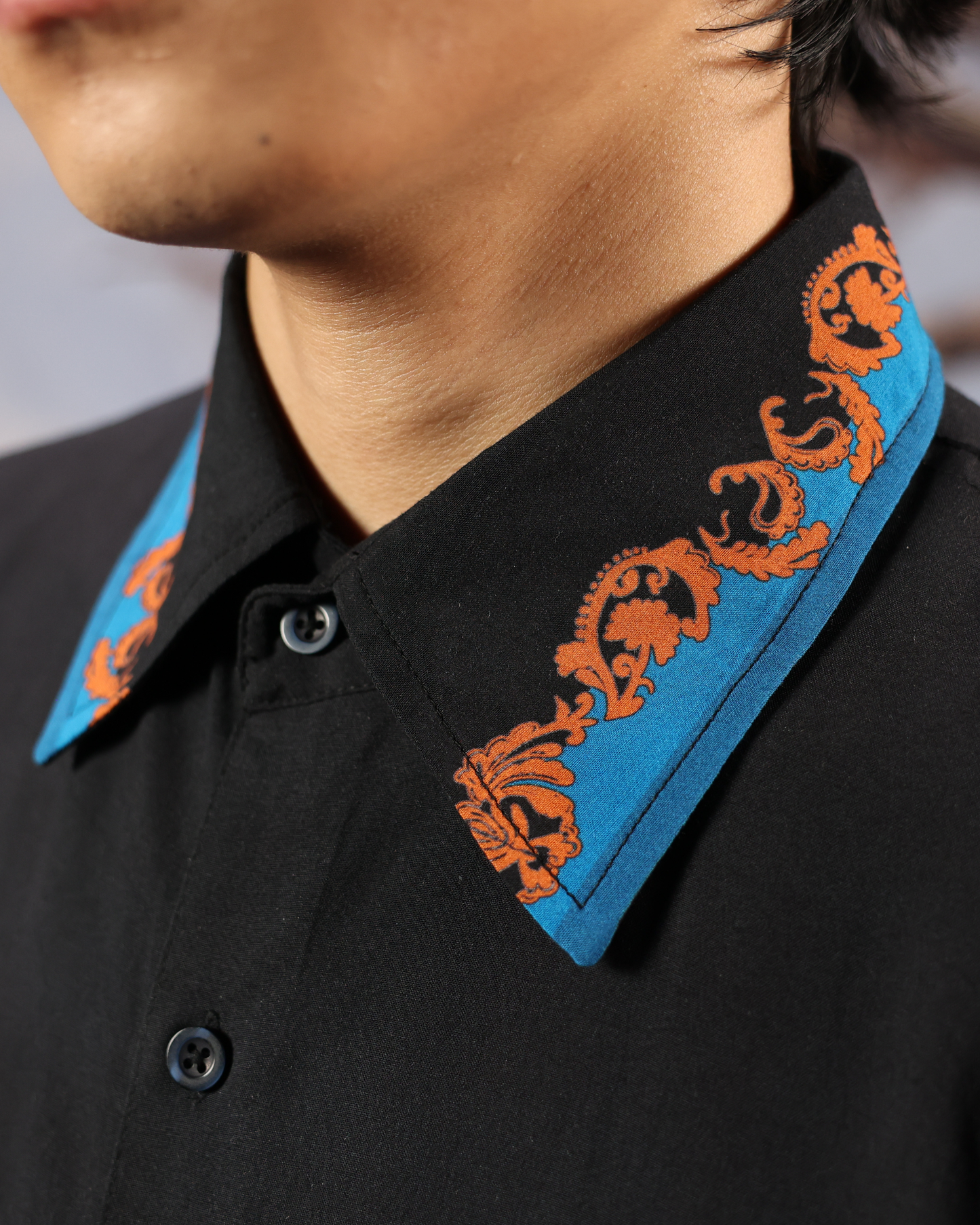 UNBOTHERED AND ELEVATED- RELAXED FIT PRINTED SHIRT