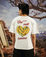 CHU**** MAT BANANA- REGULAR FIT EMBROIDERED T-SHIRT