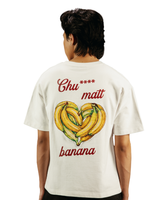 CHU**** MAT BANANA- REGULAR FIT EMBROIDERED T-SHIRT