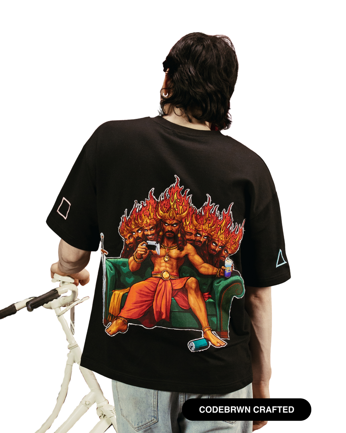 10 Heads / 20 Moods - Regular Fit Embroidered T-Shirt