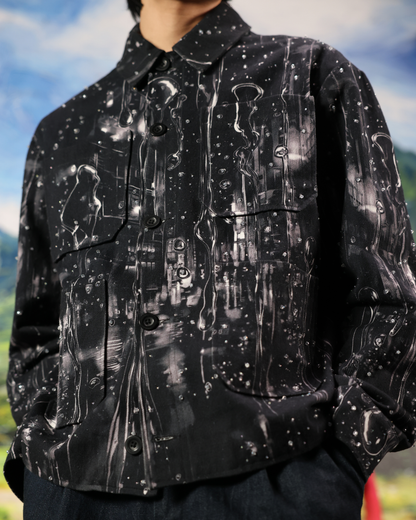 THE BARSAAT VEIL (HAND BEADED SHACKET)