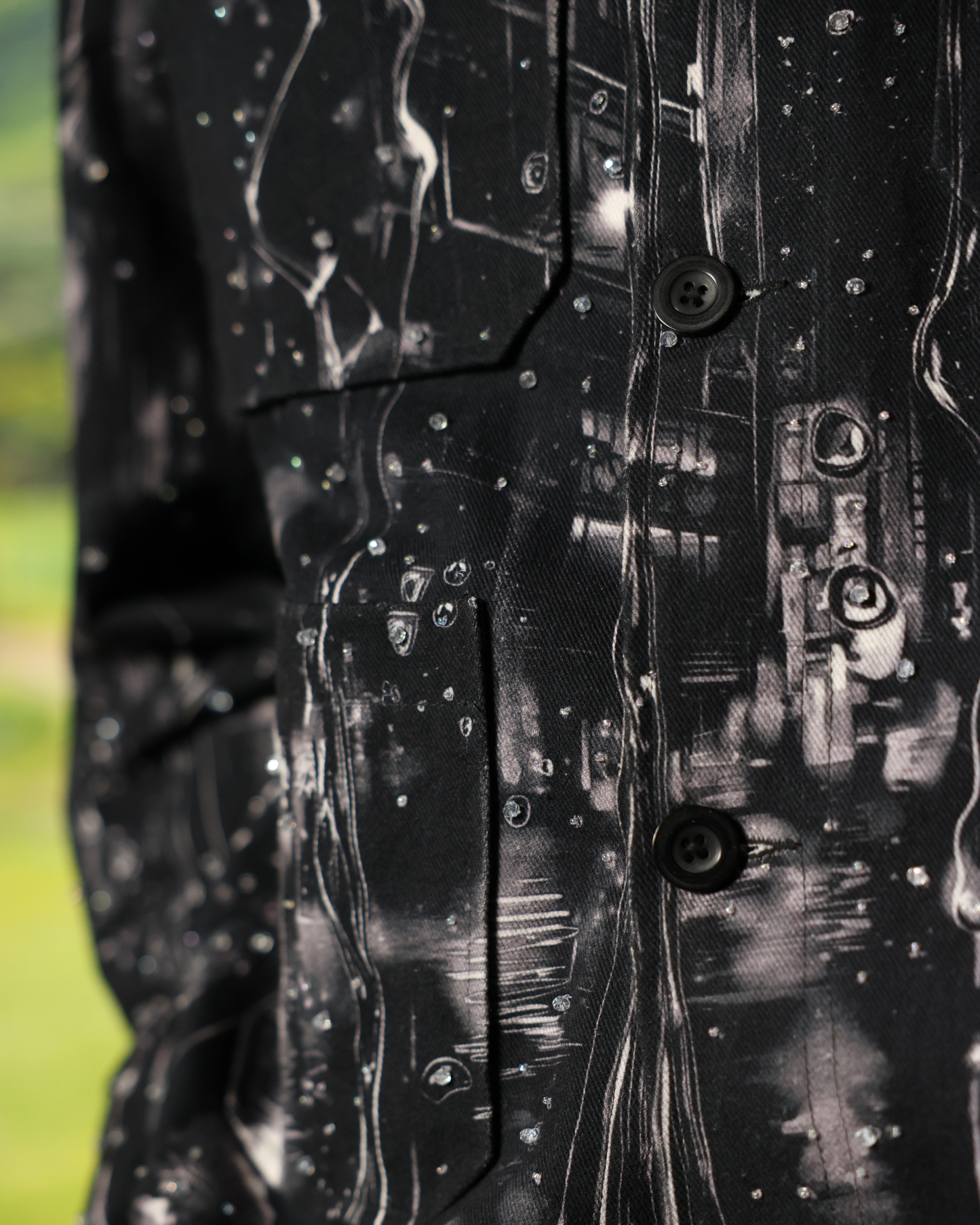 THE BARSAAT VEIL (HAND BEADED SHACKET)