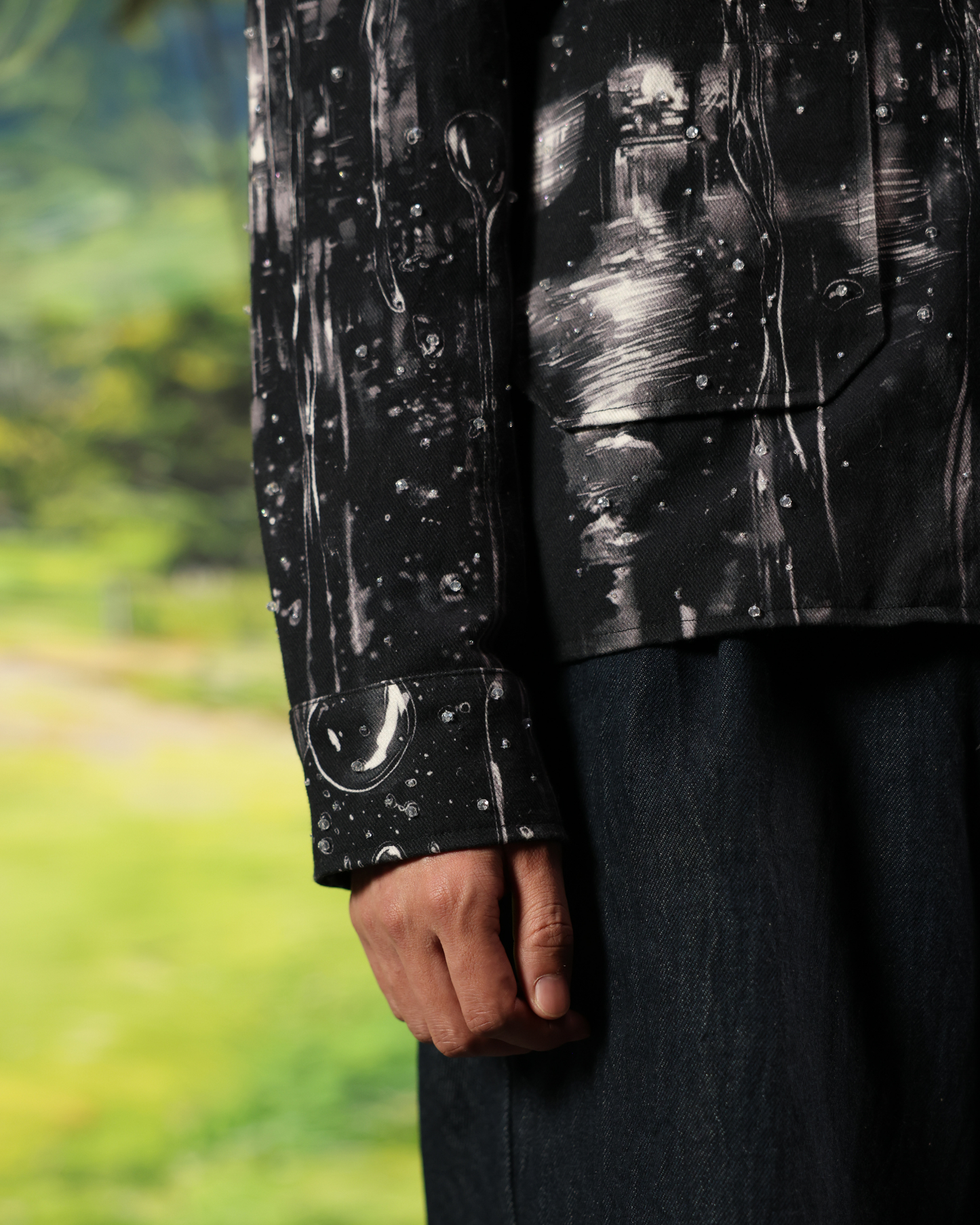 THE BARSAAT VEIL (HAND BEADED SHACKET)