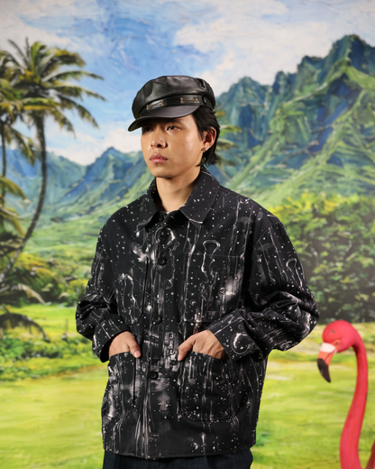 THE BARSAAT VEIL (HAND BEADED SHACKET)