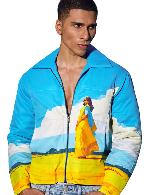 A NEW LAND - REGULAR FIT  PRINTED JACKET