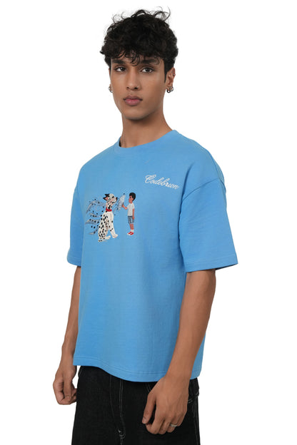 SPOTLESS-  REGULAR FIT EMBROIDERED T-SHIRT HEAVYWEIGHT, 100% COTTON